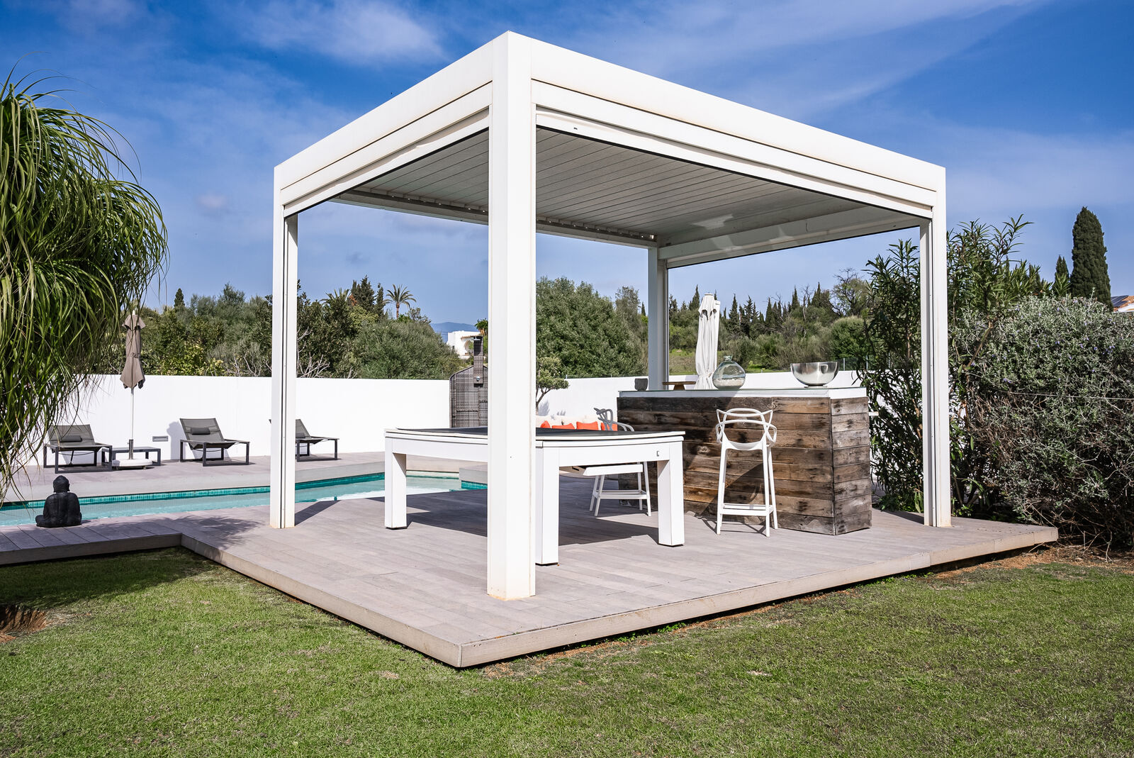 Elegant Renovated Villa with Private Pool & Open Green Views